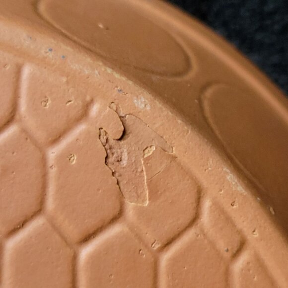 Vintage Terracotta Redware Clay Mold Rooster Wall Decor Hanging Round, Cottageco - Picture 7 of 7